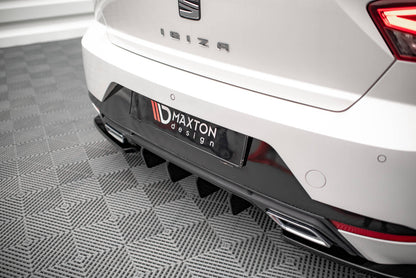 Heckansatz Diffusor passend für Seat Ibiza FR Mk5 schwarz Hochglanz