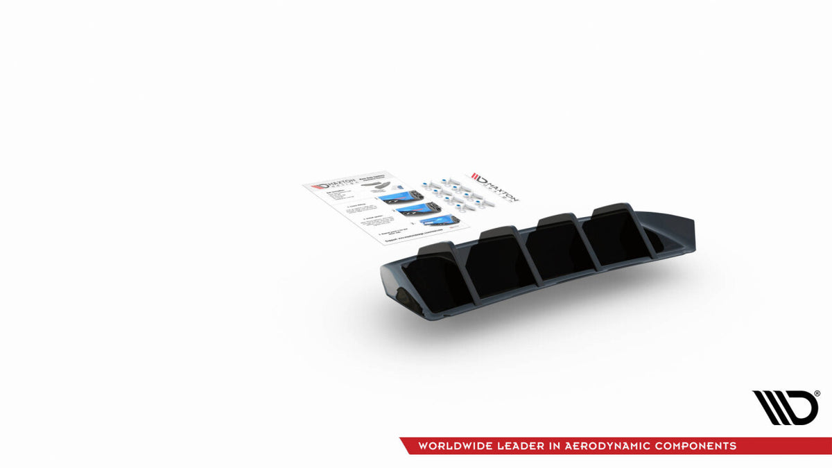 Heckansatz Diffusor passend für Seat Ibiza FR Mk5 schwarz Hochglanz