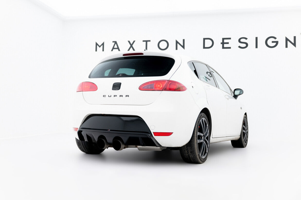 Heckansatz Diffusor passend für Seat Leon CUPRA/ FR Mk2 schwarz Hochglanz