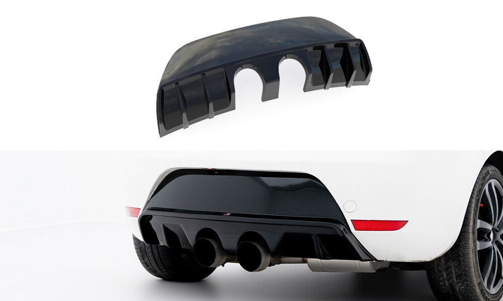 Heckansatz Diffusor passend für Seat Leon CUPRA/ FR Mk2 schwarz Hochglanz