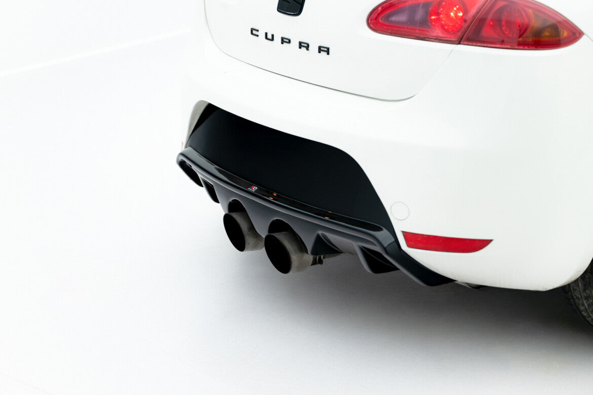 Heckansatz Diffusor passend für Seat Leon CUPRA/ FR Mk2 schwarz Hochglanz