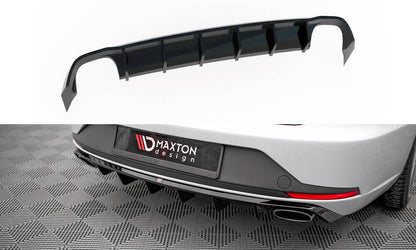 Heckansatz Diffusor passend für Seat Leon CUPRA Sportstourer Mk3 schwarz Hochglanz