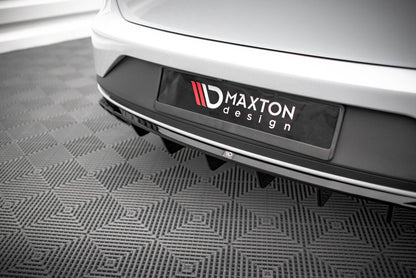 Heckansatz Diffusor passend für Seat Leon CUPRA Sportstourer Mk3 schwarz Hochglanz