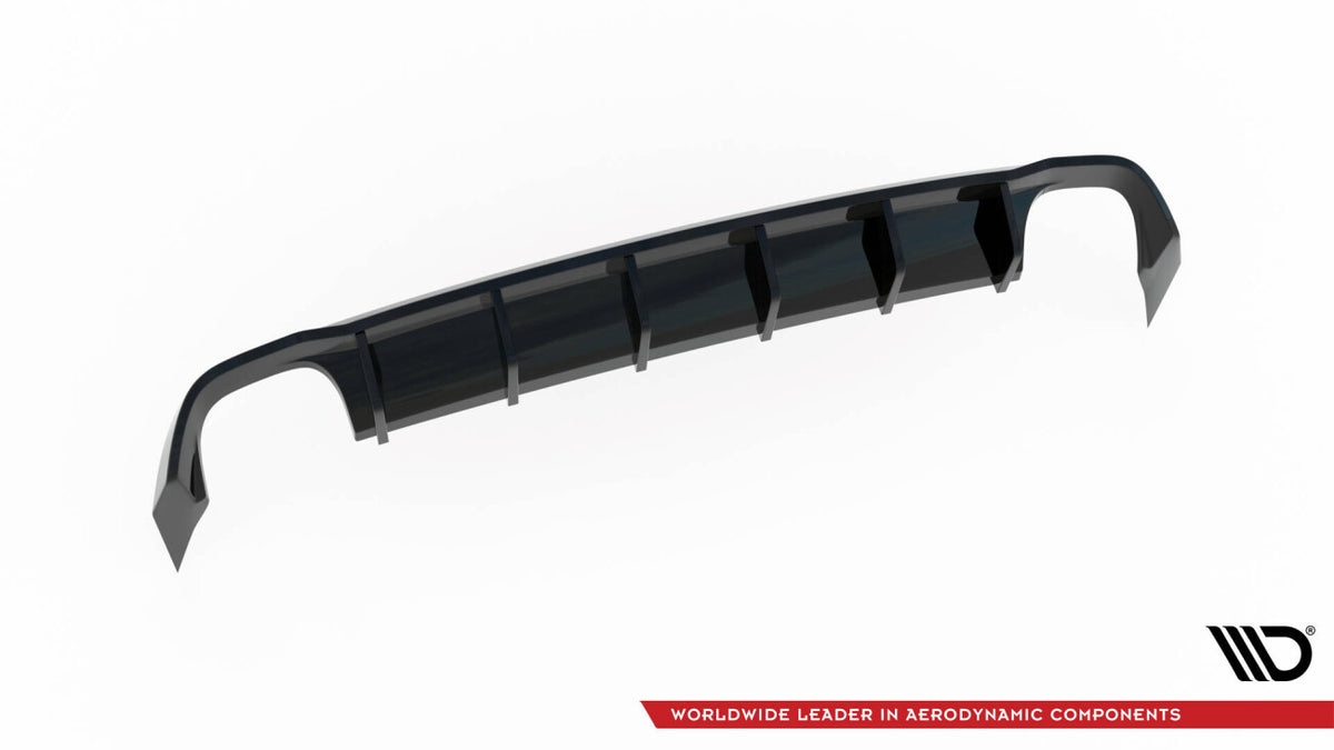Heckansatz Diffusor passend für Seat Leon CUPRA Sportstourer Mk3 schwarz Hochglanz