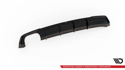 Heckansatz Diffusor passend für Seat Leon FR Sportstourer Mk3 schwarz Hochglanz