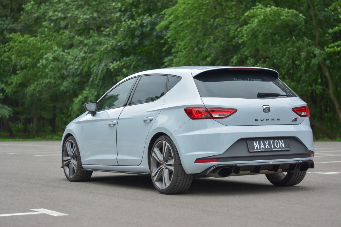 Heckansatz Diffusor passend für Seat Leon III CUPRA schwarz Hochglanz