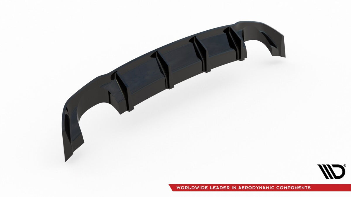 Heckansatz Diffusor passend für Seat Leon III CUPRA schwarz Hochglanz