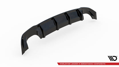 Heckansatz Diffusor passend für Seat Leon III CUPRA schwarz Hochglanz