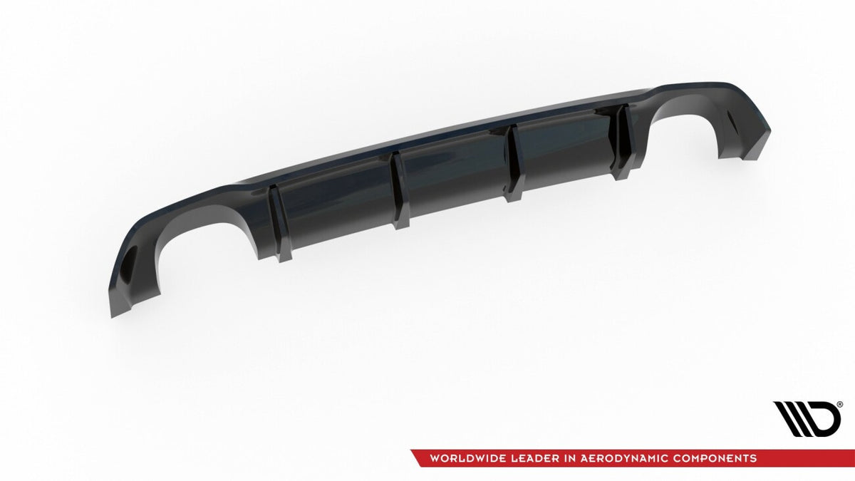Heckansatz Diffusor passend für Seat Leon III CUPRA schwarz Hochglanz