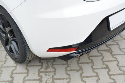 Heckansatz Diffusor passend für Seat Leon III FR schwarz Hochglanz