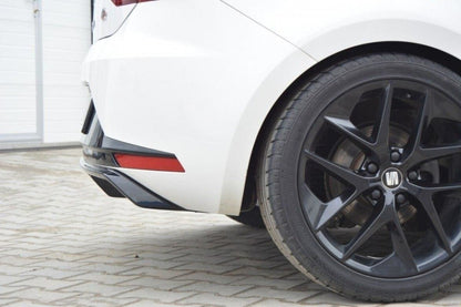 Heckansatz Diffusor passend für Seat Leon III FR schwarz Hochglanz