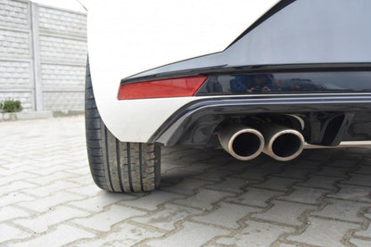 Heckansatz Diffusor passend für Seat Leon III FR schwarz Hochglanz