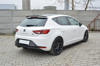 Heckansatz Diffusor passend für Seat Leon III FR schwarz Hochglanz