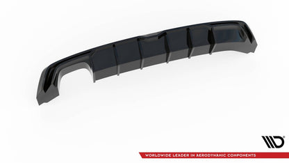 Heckansatz Diffusor passend für Seat Leon Mk3 FR FL schwarz Hochglanz