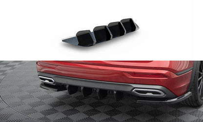 Heckansatz Diffusor passend für Seat Tarraco FR Mk1 schwarz Hochglanz