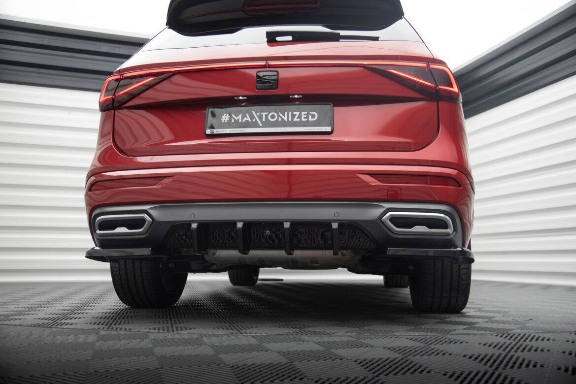 Heckansatz Diffusor passend für Seat Tarraco FR Mk1 schwarz Hochglanz