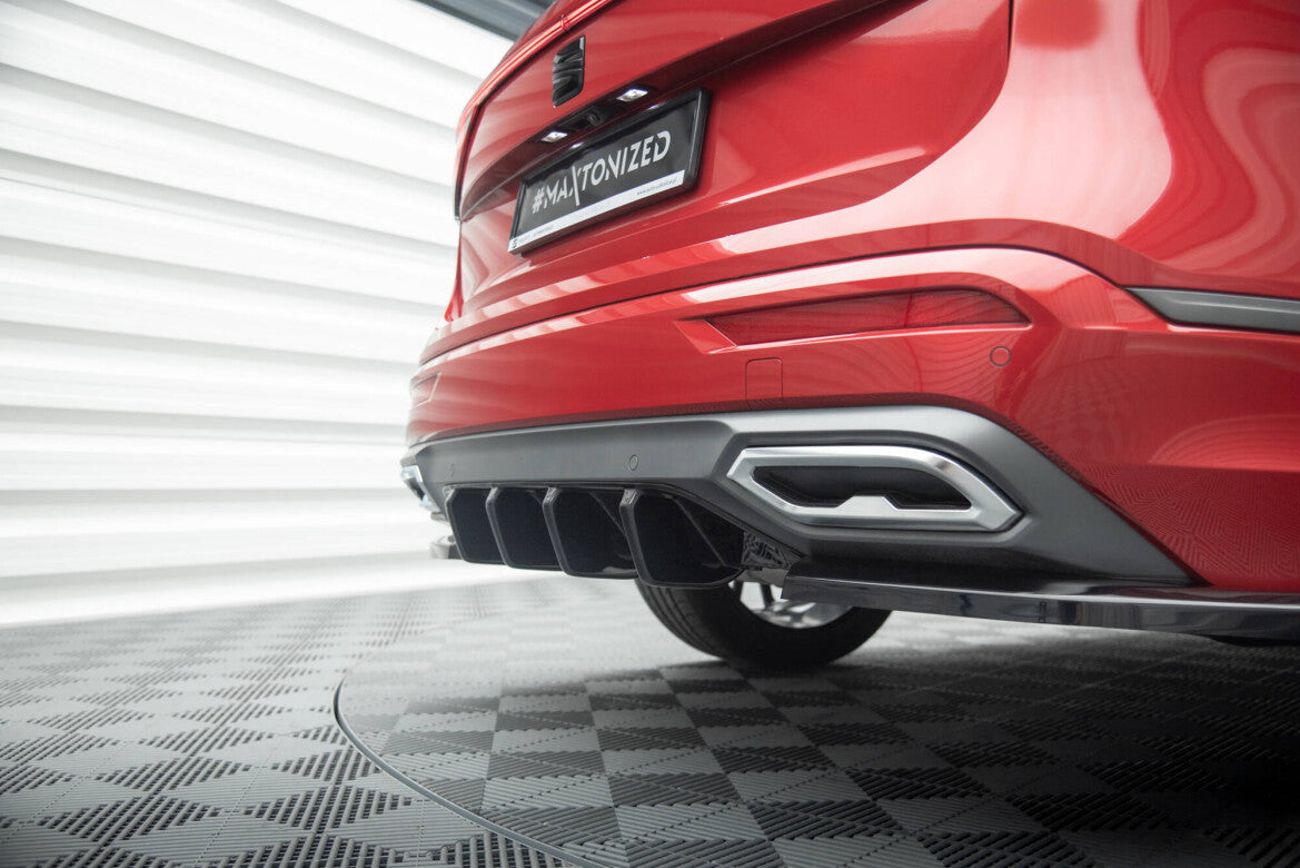 Heckansatz Diffusor passend für Seat Tarraco FR Mk1 schwarz Hochglanz
