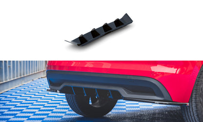 Heckansatz Diffusor passend für Skoda Kamiq Mk1 schwarz Hochglanz