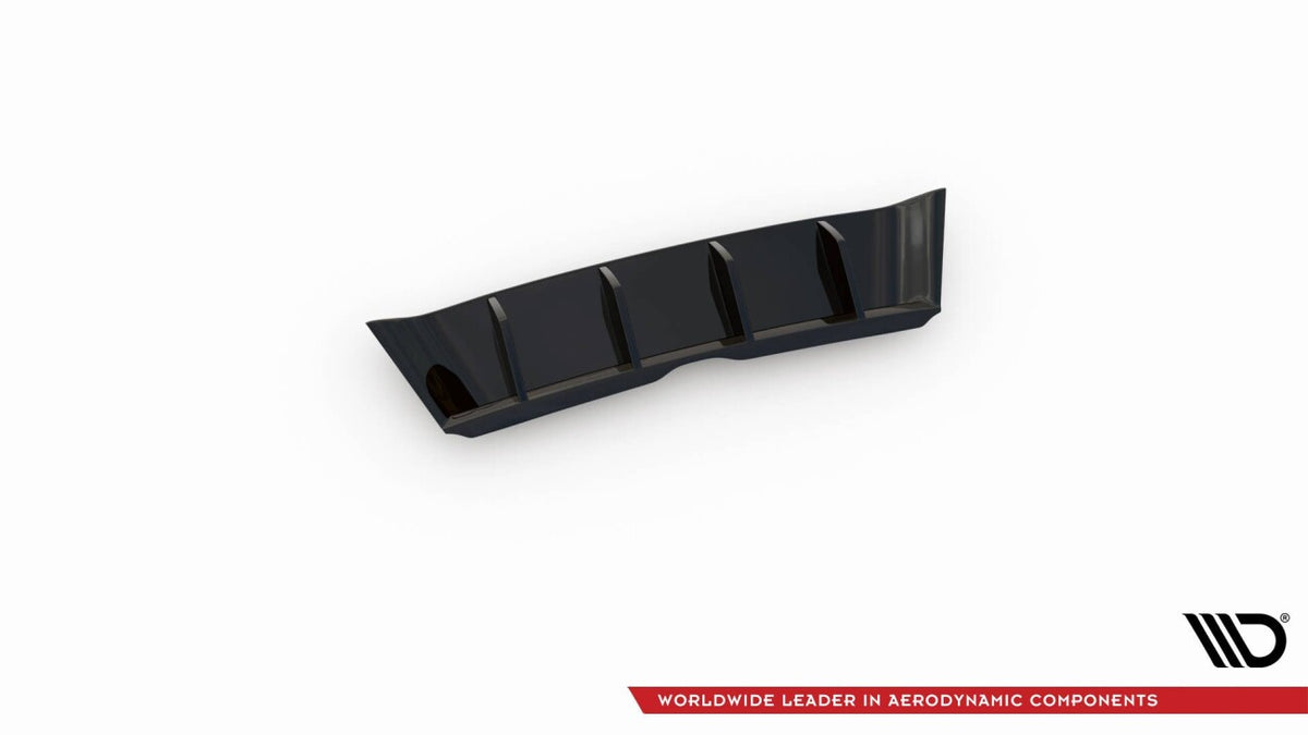 Heckansatz Diffusor passend für Skoda Kamiq Mk1 schwarz Hochglanz