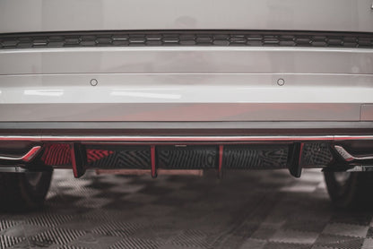 Heckansatz Diffusor passend für Skoda Kodiaq Sportline Mk1 / Mk1 FL schwarz Hochglanz