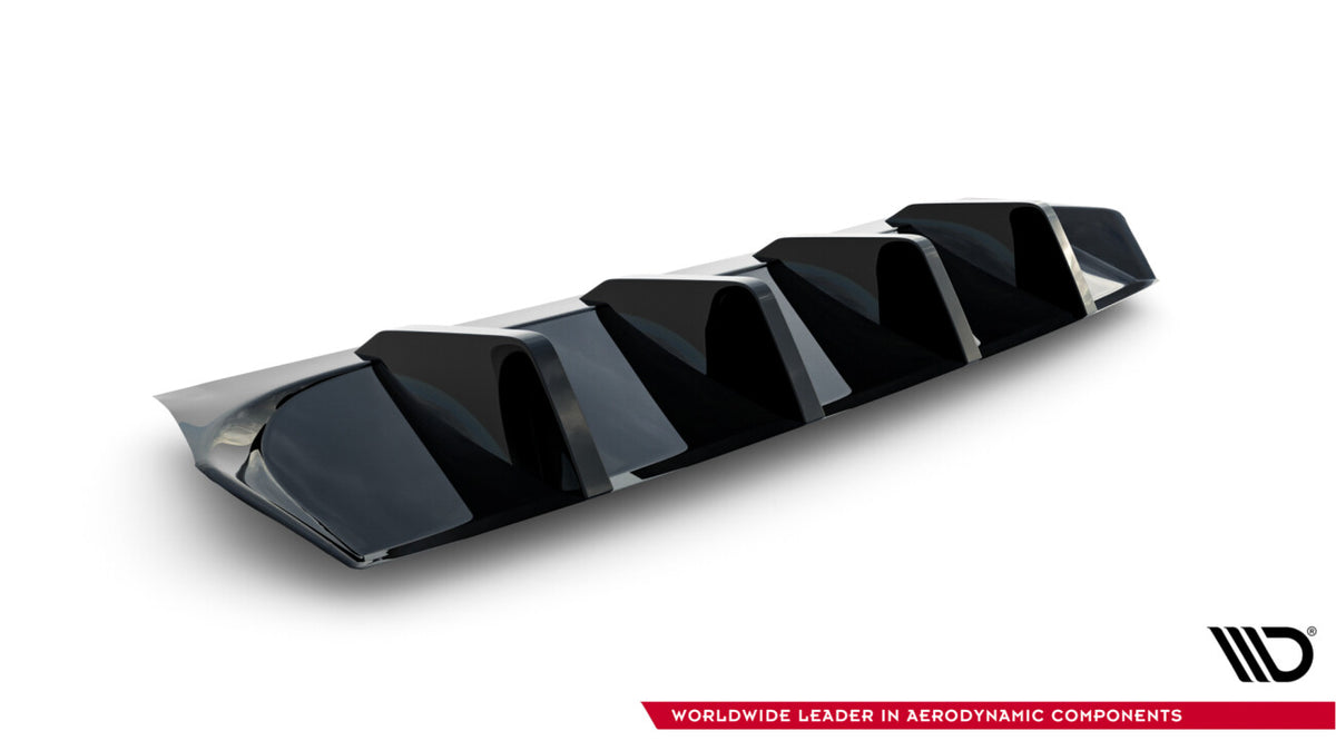 Heckansatz Diffusor passend für Skoda Octavia Sportline Liftback / Combi Mk4 FL schwarz Hochglanz