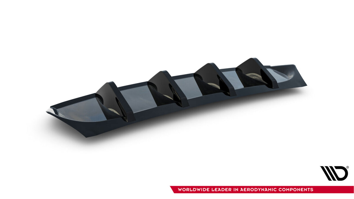 Heckansatz Diffusor passend für Skoda Octavia Sportline Liftback / Combi Mk4 FL schwarz Hochglanz