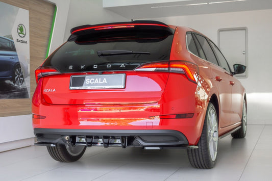 Heckansatz Diffusor passend für Skoda Scala schwarz Hochglanz