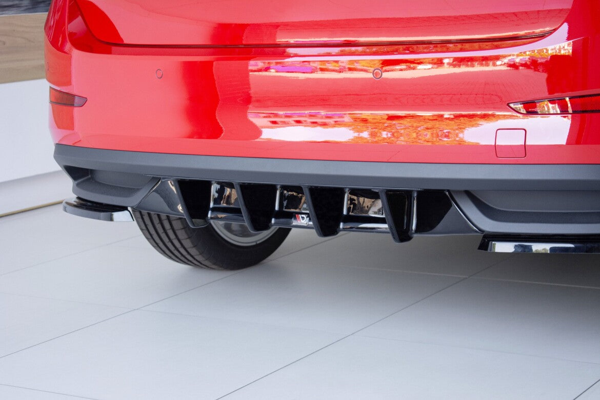 Heckansatz Diffusor passend für Skoda Scala schwarz Hochglanz
