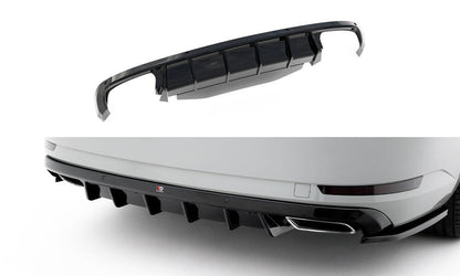 Heckansatz Diffusor passend für Skoda Superb Liftback / Combi Mk3 schwarz Hochglanz