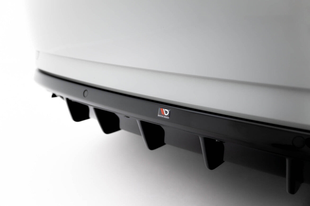 Heckansatz Diffusor passend für Skoda Superb Liftback / Combi Mk3 schwarz Hochglanz