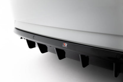 Heckansatz Diffusor passend für Skoda Superb Liftback / Combi Mk3 schwarz Hochglanz
