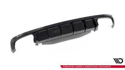 Heckansatz Diffusor passend für Skoda Superb Liftback / Combi Mk3 schwarz Hochglanz