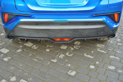 Heckansatz Diffusor passend für Toyota C-HR schwarz Hochglanz