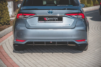 Heckansatz Diffusor passend für Toyota Corolla XII Limousine schwarz Hochglanz