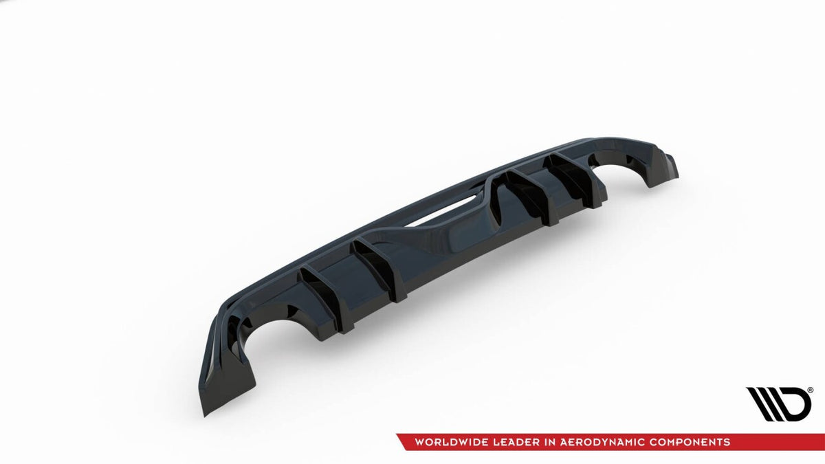 Heckansatz Diffusor passend für Toyota GR Yaris Mk4 schwarz Hochglanz
