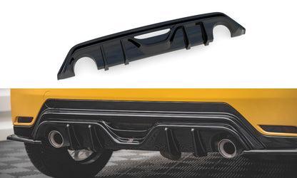 Heckansatz Diffusor passend für Toyota GR Yaris Mk4 schwarz Hochglanz