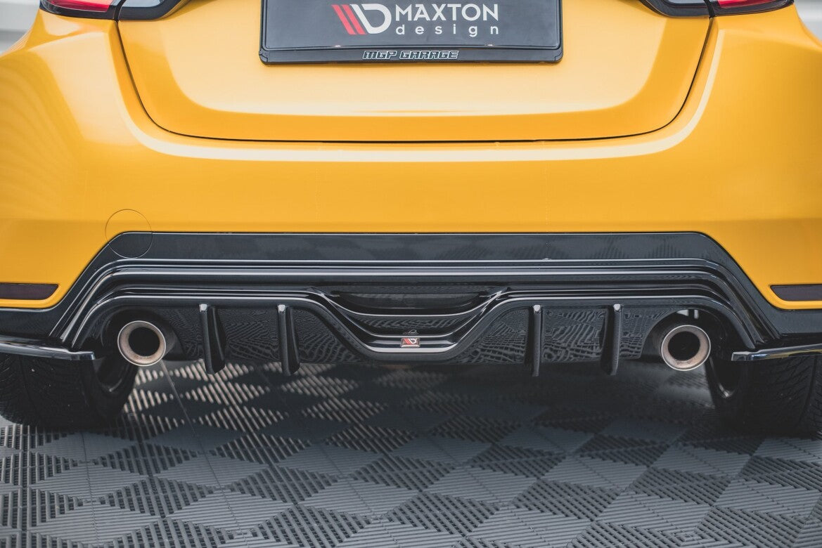 Heckansatz Diffusor passend für Toyota GR Yaris Mk4 schwarz Hochglanz