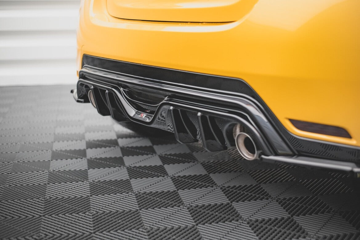 Heckansatz Diffusor passend für Toyota GR Yaris Mk4 schwarz Hochglanz