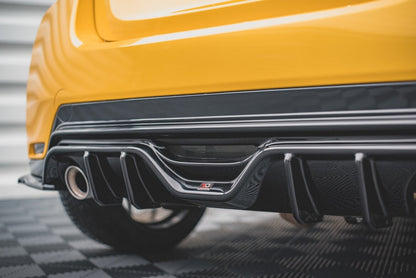 Heckansatz Diffusor passend für Toyota GR Yaris Mk4 schwarz Hochglanz