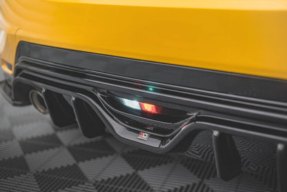 Heckansatz Diffusor passend für Toyota GR Yaris Mk4 schwarz Hochglanz