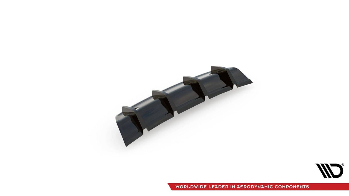 Heckansatz Diffusor passend für Volvo V40 R-design schwarz Hochglanz