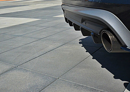 Heckansatz Diffusor passend für Volvo V60 Polestar FL schwarz Hochglanz