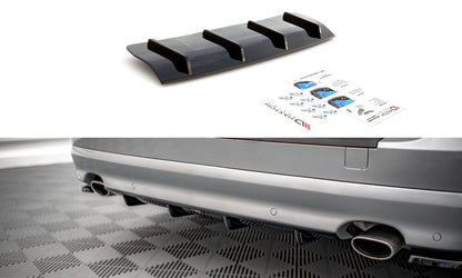 Heckansatz Diffusor passend für Volvo V70 Mk3 Carbon Look
