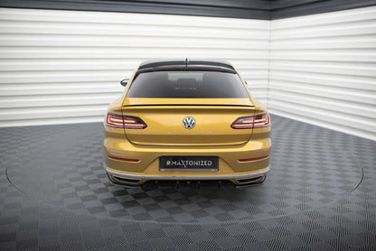 Heckansatz Diffusor passend für VW Arteon R-Line schwarz Hochglanz