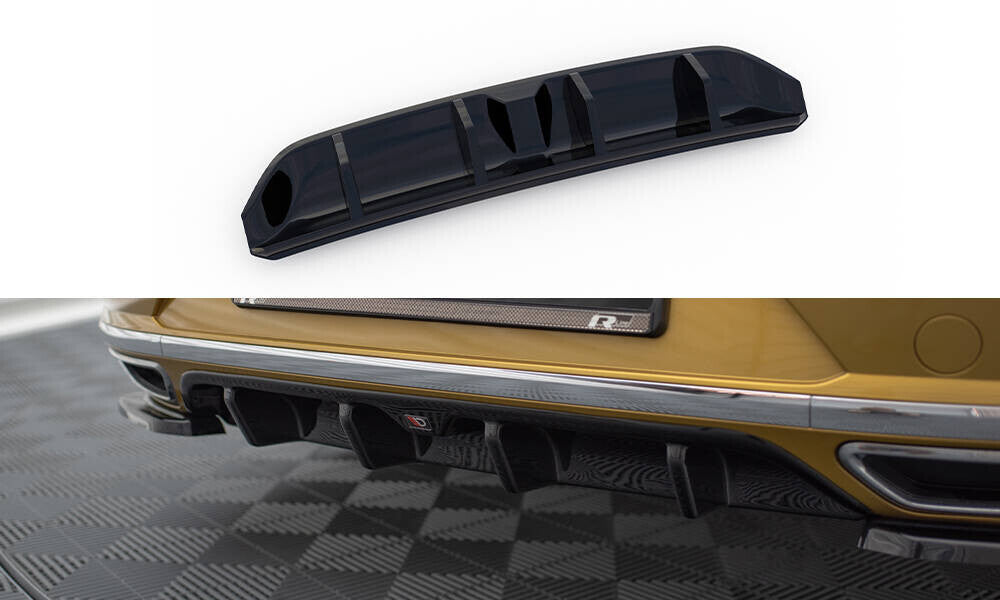Heckansatz Diffusor passend für VW Arteon R-Line schwarz Hochglanz