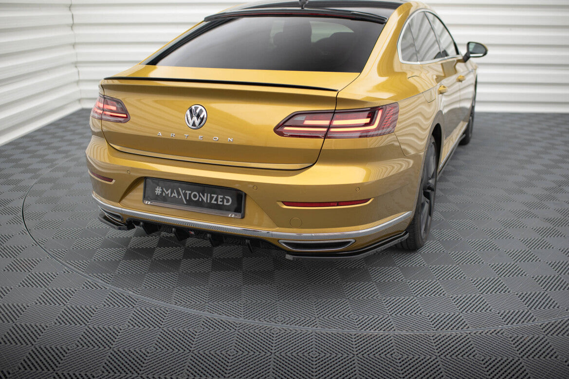 Heckansatz Diffusor passend für VW Arteon R-Line schwarz Hochglanz