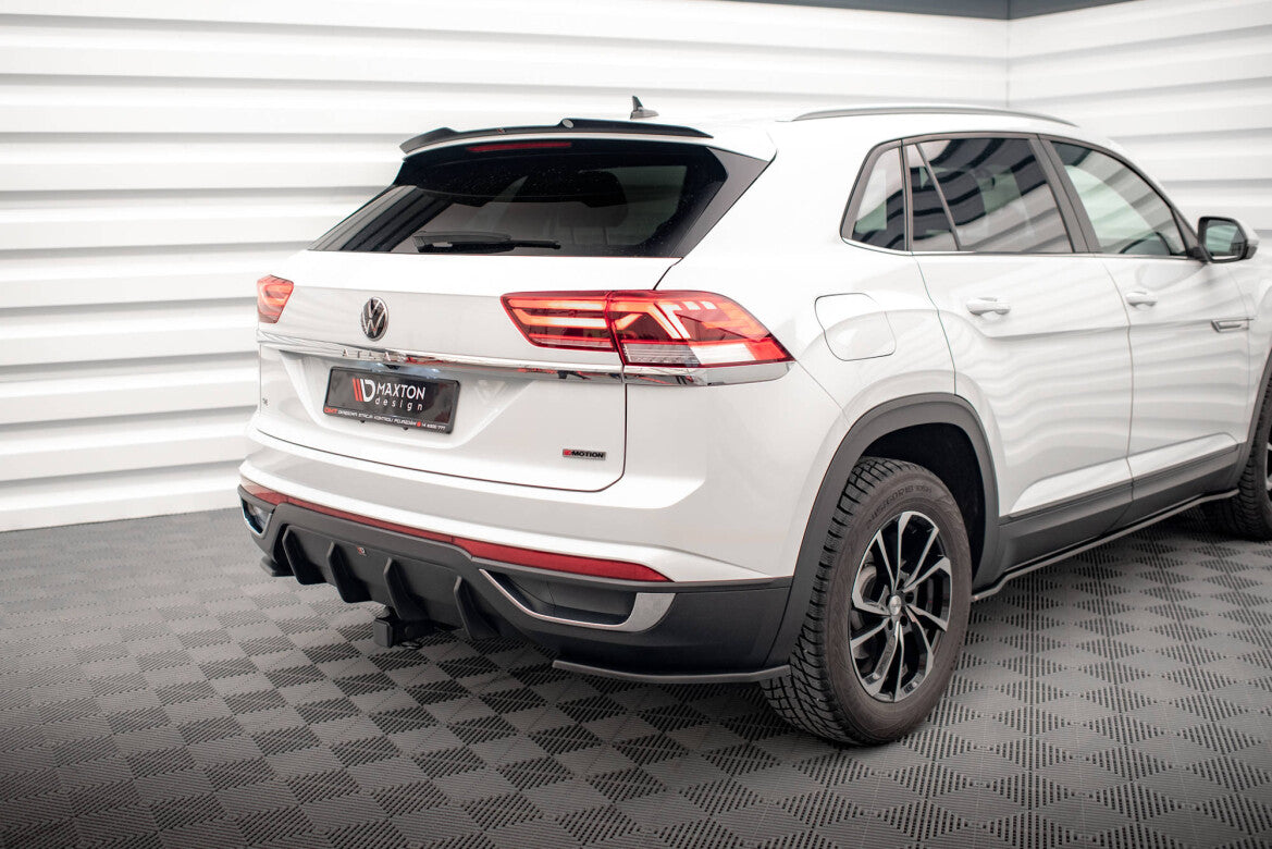 Heckansatz Diffusor passend für VW Atlas Cross Sport schwarz Hochglanz