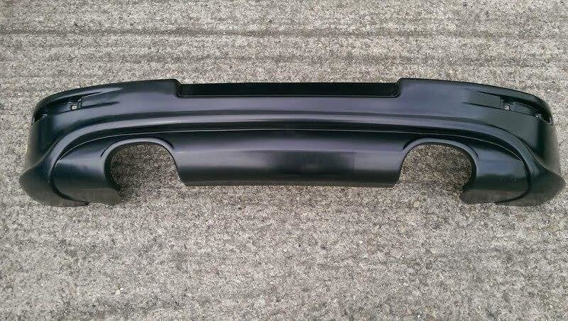 Heckansatz Diffusor passend für VW Golf 5 R32 (mit 2 Auspufflöchern)