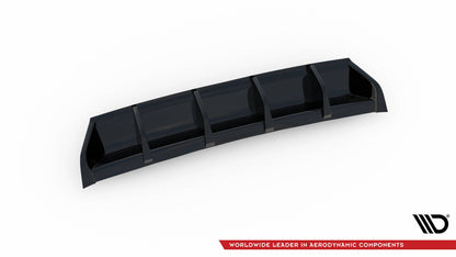 Heckansatz Diffusor passend für VW Golf 7 GTI FL schwarz Hochglanz