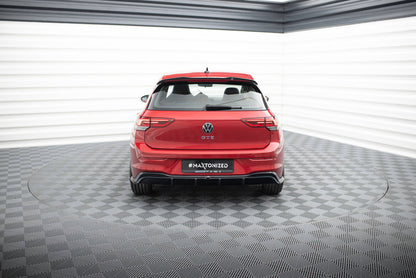 Heckansatz Diffusor passend für VW Golf GTE / R-Line Mk8 / Mk8 FL schwarz Hochglanz